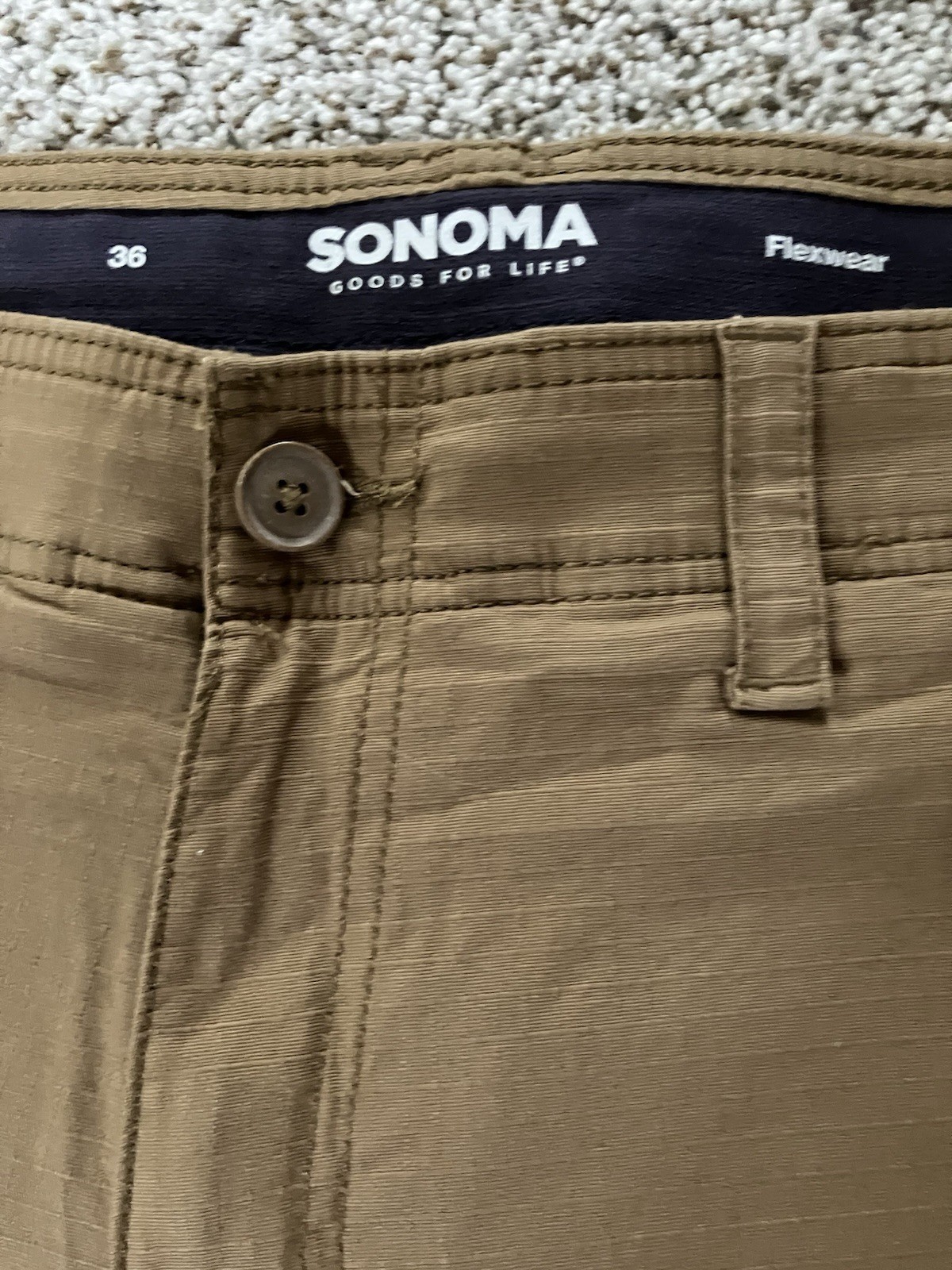 Men’s Cargo Shorts, Flex wear, 36 Waist