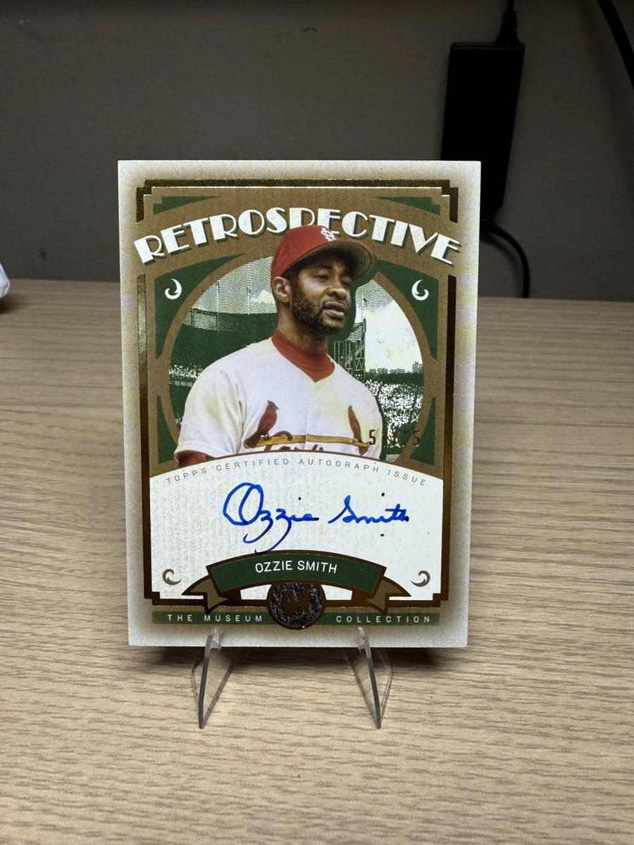 Topps Ozzie Smith Baseball Original Autographed Sports Trading