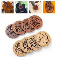Premium Wood Soundhole Cover Enhances Guitar Aesthetics And Functionality