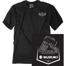Factory Effex Suzuki Track T-Shirt - Black - Medium 28-87402