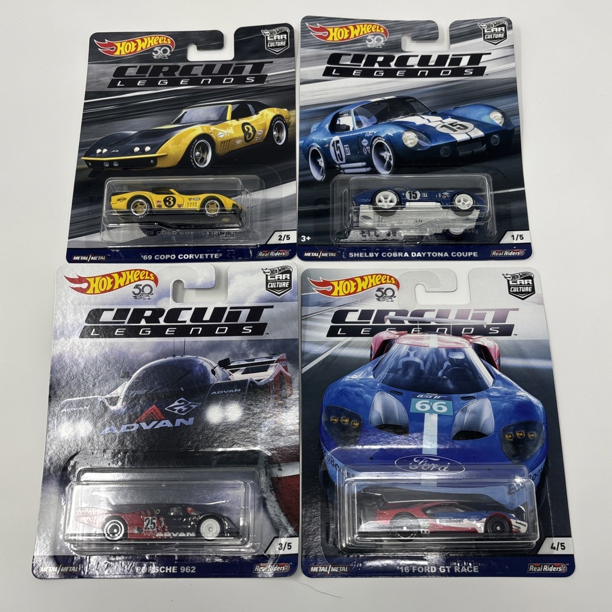 Hot Wheels Premium- Car Culture - CIRCUIT LEGENDS 2018 - Set of 4