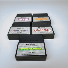 Vectrex GCE 5x Arcade Game Lot: Spike+Berzerk+Star Trek+Spinball+Hyperchase