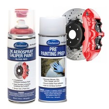 Eastwood 2k Aerospray High Temperature Disc Brake Caliper Paint Kit Gloss Red