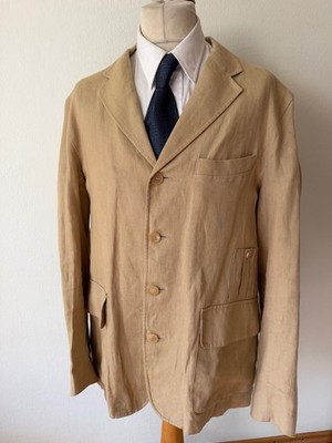 NIGEL CABOURN Jacke Sakko Utility jacket Gr. 54 beige 100 % Leinen