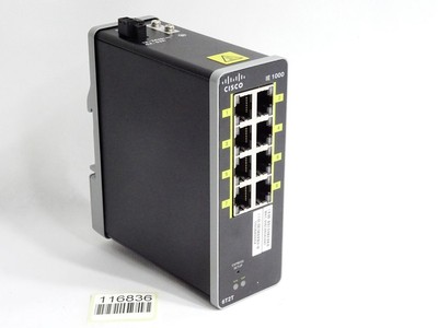CISCO IE1000 IE-1000-6T2T-LM Industrial Ethernet Switch / Neuwertig