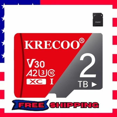 2TB 1TB 512GB 256GB 128GB 64GB V30 SD Card High-Speed Micro TF Memory Card