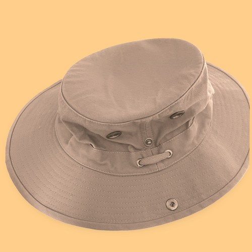 The Tilley Endurables T3 Vintage Wanderer Hat Size 7 1/4 Beige Tan Fishing