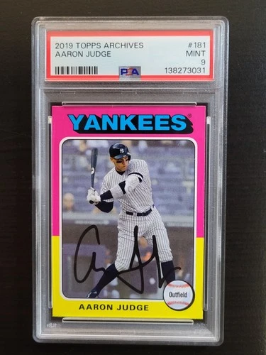 AARON JUDGE 2019 Topps Archives 1975 #181 PSA 9 MINT