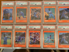 1988-89 Star Platinum GEORGE BRETT Complete Set PSA Graded, Ten Cards