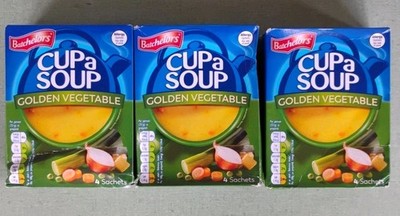 Batchelors Golden Vegetable w/ Croutons Cup A Soup 94g 3-Pack Exp 10/2027