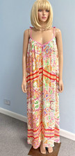 ZARA Adjustable Shoestring Strap Flowing A-Line Maxi Dress Size S