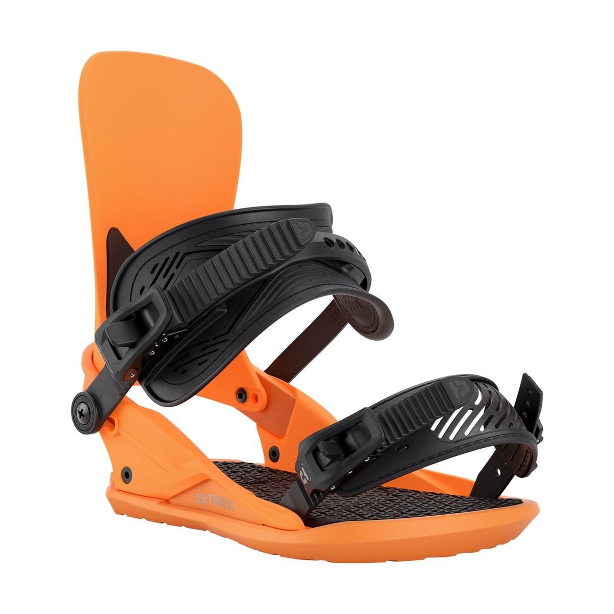 Union Strata Snowboard Bindings, Men's Large (US 10.5-13), Orange