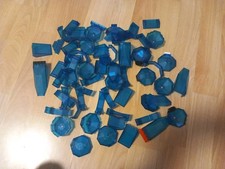 Lego Space Fensterscheiben, transparent blau, 63 teilig, Konvolut  (Set 60)