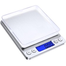 Taschenwaage Feinwaage Briefwaage K&uuml;chenwaage LCD Tara PCS Tablett 500g 0,01g