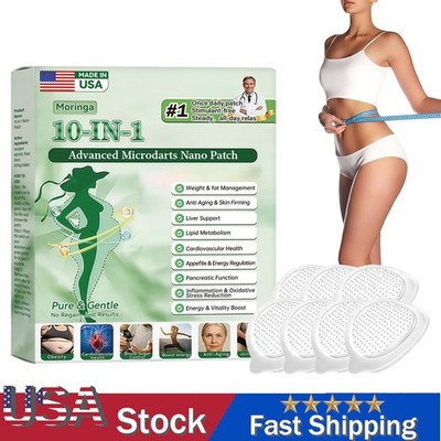 Moringa 10-in-1 Advanced Microdarts Nano, Slimming Weight Loss Firming Patch