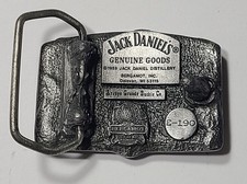 Jack Daniels Old Time Tennessee Whiskey Belt Buckle 1989 E-190-Arroyo Grande