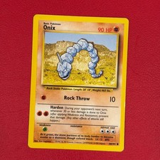 Onix 56/102 Pokemon TCG Base Set Vintage Card