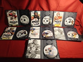 NCAA Football Video Game Lot 7 PlayStation 2 PS2 2002 Thru 2008 CIB Tested