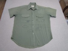 Vtg Paul Frank Mechanic Work Shirt Mens M Snap Button Made In USA Helicopter 90s