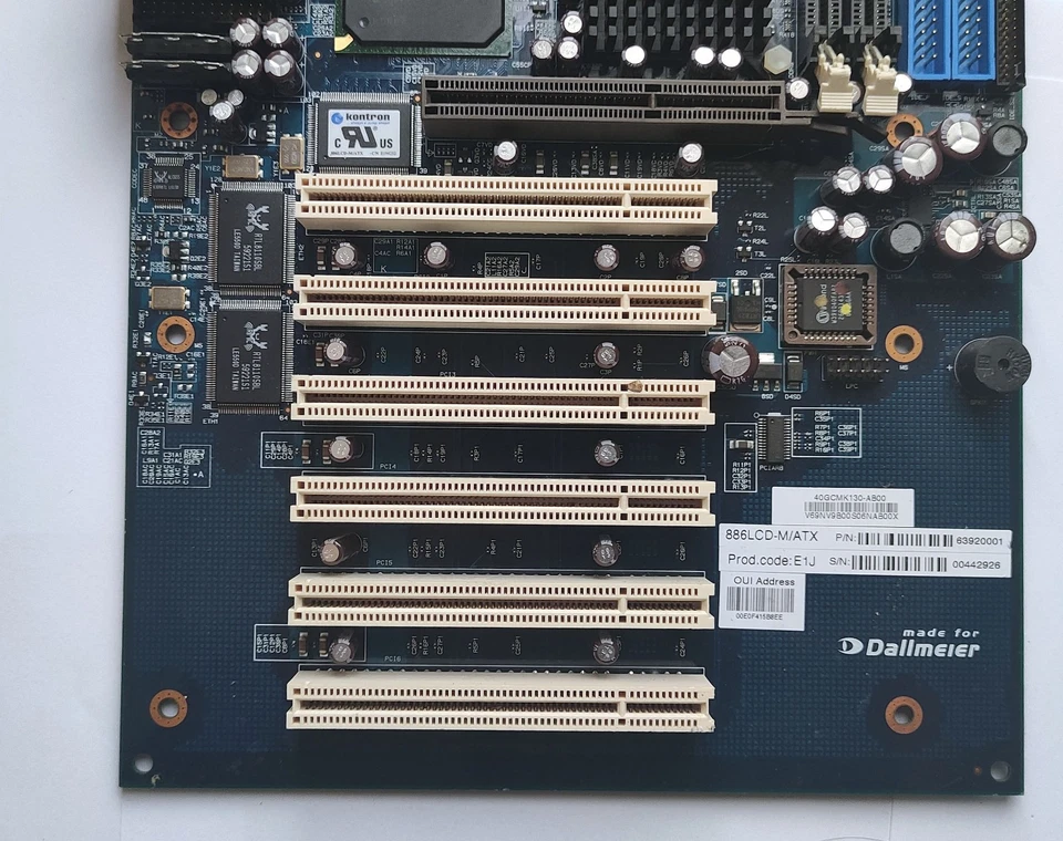 Kontron 886LCD-M/ATX Intel 855GME 3×LAN Socket 479 Industrial Motherboard - Image 3 of 4