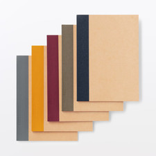 Muji Plantation Paper Notebook Set of 5pcs Size A6 36 Sheets From Japan