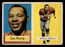 1957 Topps #129 Joe Perry - Low Grade