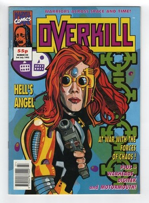 1992 MARVEL UK OVERKILL #6 DIGITEK, MOTORMOUTH, WARHEADS & HELL'S ANGEL RARE UK