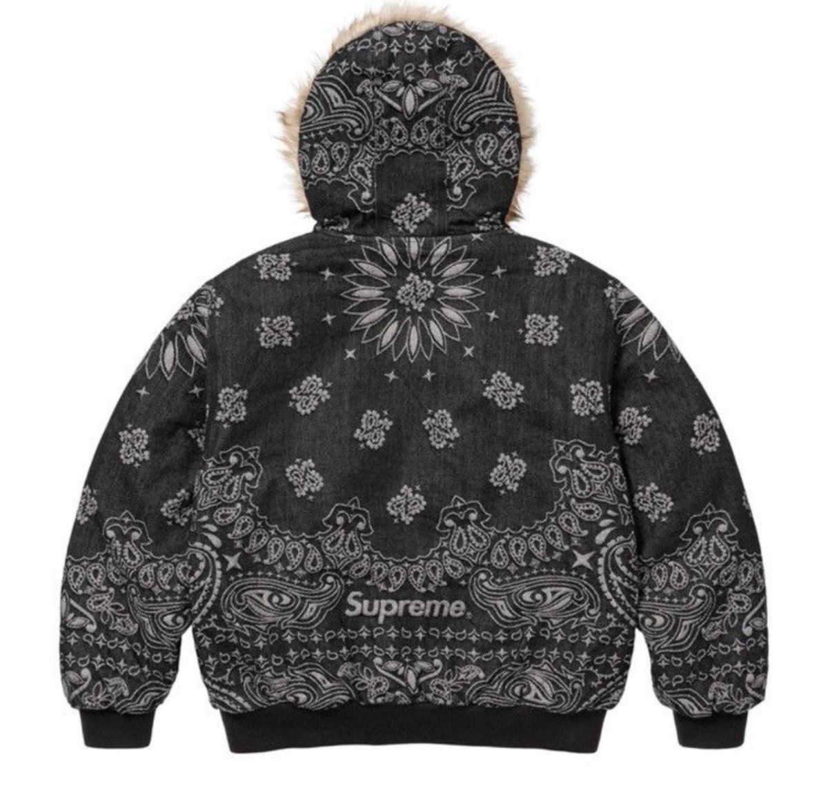 ジャケット・アウター Supreme Bandana Jacquard Denim Hooded L Supreme Bandana Jacquard Denim Hooded Work Jacket - XL | eBay