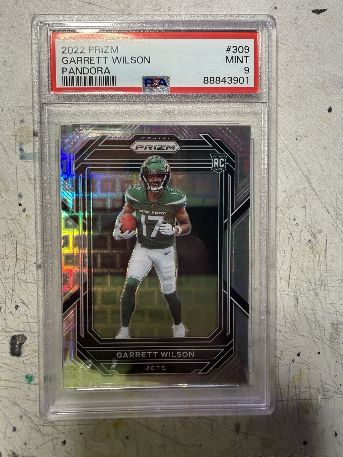 2022 Panini Prizm - Rookies Garrett Wilson #309 Pandora Prizm /400 (RC)