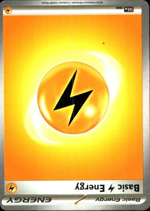 Basic Lightning Energy 004 C Scarlet & Violet Energies Pokemon LP