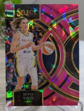 2024 Panini Select WNBA Premier Level Pink Ice #177 Sevgi Uzun RC