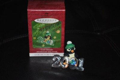 Hallmark Keepsake Penguin COOL DECADE MIB 2001 Mint Christmas Tree Ornament