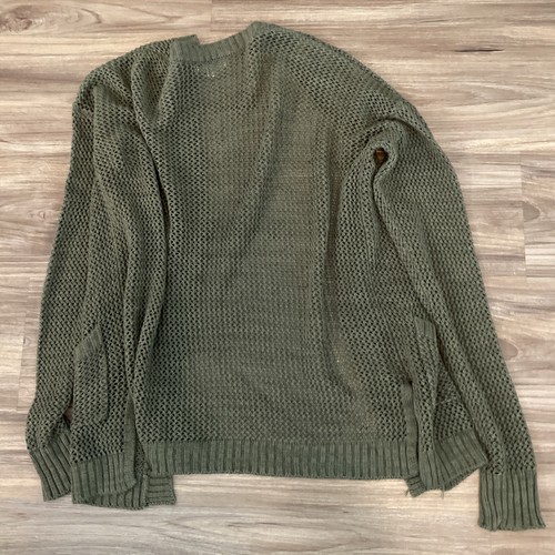 Junior's Mudd Open Draped Knit Cardigan Sweater Size XS Army Green - Picture 9 of 9