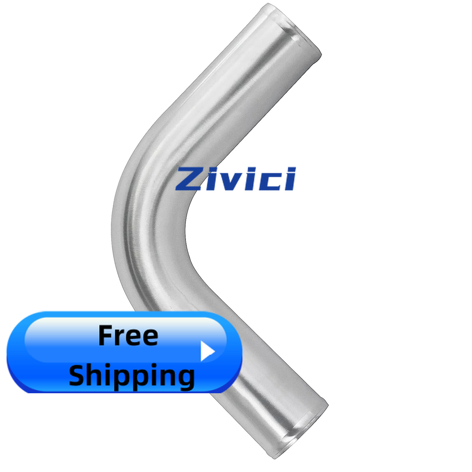 3 Inch OD 90 Degree Aluminum Intercooler Pipe 24 Inch Tube Hose