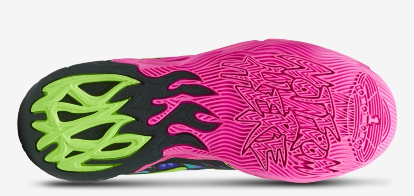 SAOLA Scarpe da basket uomo PUMA LAMELO MB.04 HEEM nero rosa lime 310837 01