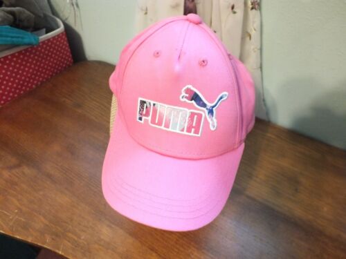 Beautiful Ladies Cap Hat Pink PUMA Embroidered Applique Labeled PUMA - Picture 1 of 5