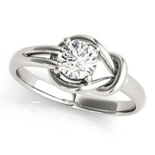 1.00 Ct Certified Moissanite Anniversary Bridal Ring Solid 950 Platinum Size 6