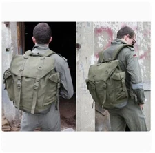 German Army Mountain Rucksack Canvas Green Bag Backpack MIL-TEC Packsack Outdoor