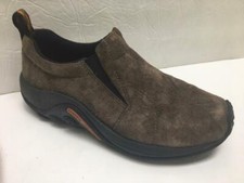 MERRELL jungle moc gunsmoke brown loafer suede walking slip on womens shoes 7