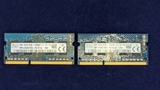 2 PCS Hynix PC3-12800 2GB Laptop RAM Memory. 4GB total (2 x 2GB)