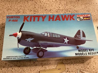 Hasegawa Minicraft  1/72 Curtiss Kittyhawk P-40E Model Kit