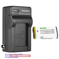 Kastar Battery Wall Charger for Kodak KLIC-8000 K8000 & Kodak Z8612 IS Camera