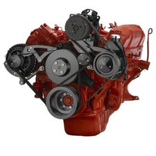 Big Block Chrysler Serpentine System Ac Power Steering Mopar 426 440 Hemi Black