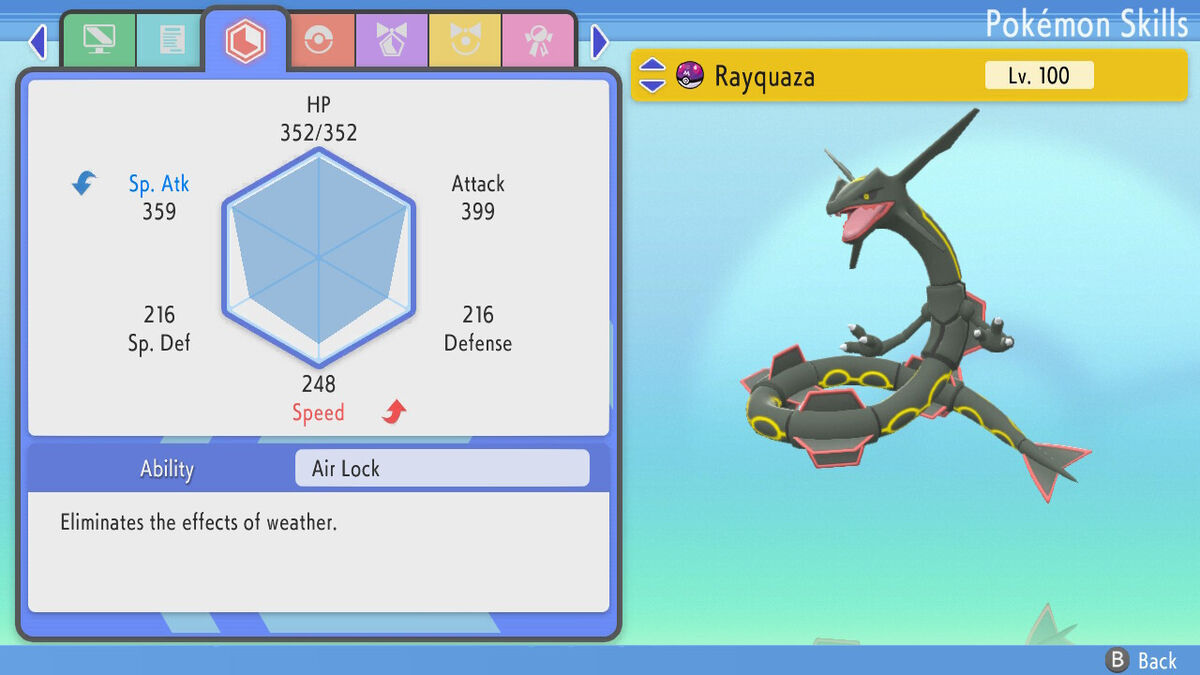 ✨ Shiny ✨ 6IV Legendary Rayquaza holding Master Ball Pokemon