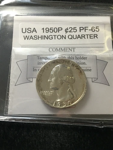 1950 P  USA, ¢25 Cent, Washington Head Quarter Dollar. Proof