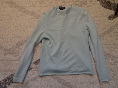 Charter Club Long Sleeve M Blue Women's Ply Cashmere Top Sweater
