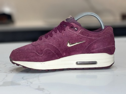 Nike Air Max 1 Premium SC Jewel Bordeaux Burgundy Suede Uk 4 Eur 37.5 AA0512-600 - Picture 7 of 16
