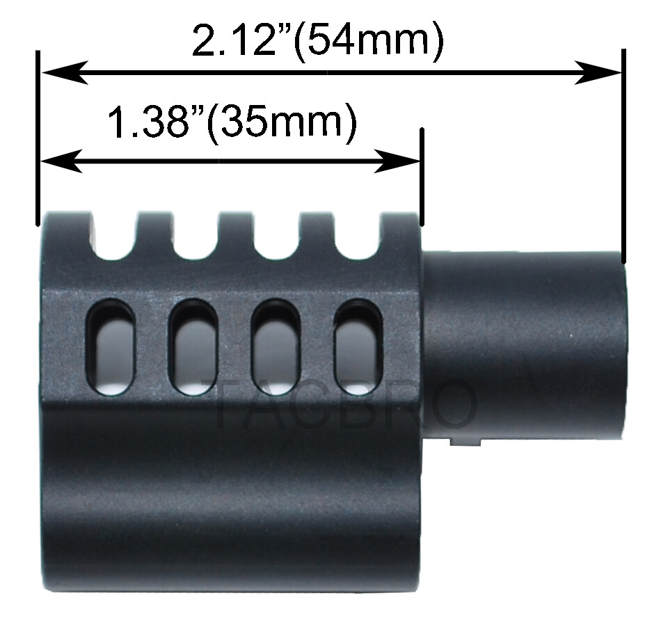 1911 .45 ACP Muzzle Brake Compensator Anodized Aluminum Finish Color Var-B