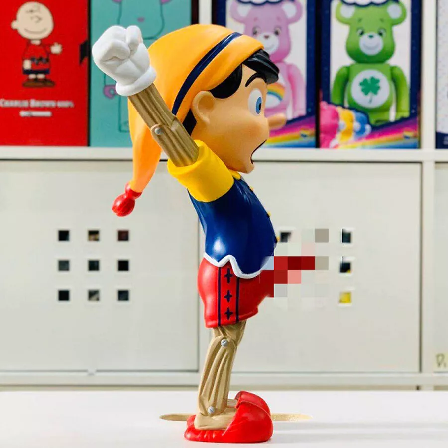 in Stock-- MIGHTY JAXX A WOOD AWAKENING Pinocchio 25cm(9.8 in Stock-- MIGHTY JAXX A WOOD AWAKENING Pinocchio 25cm(9.8