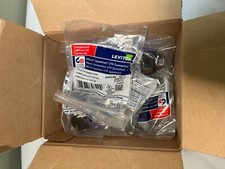 Lot of 24 Leviton 6AUJK-RP6 Purple Cat 6 Quickport UTP Connector